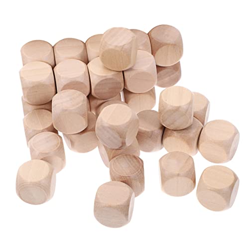 Uonlytech 30 Stück Unbehandelte Holzspielwürfel Seitige Holz für DIY Bastelprojekte Spielwürfel und Aktivitäten Uonlytech 30 Stück Unbehandelte Holzspielwürfel Seitige Holz für DIY Bastelprojekte Spielwürfel und Aktivitäten von Uonlytech