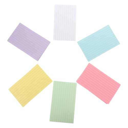 Uonlytech 300 Blatt Farbige Karteikarten Revision Regiert Schreibwaren Studieren Karten Leer Gefüttert Linierte Karteikarten Pastell Linierte Karten Stichwort Schule Cue -karten Papier von Uonlytech