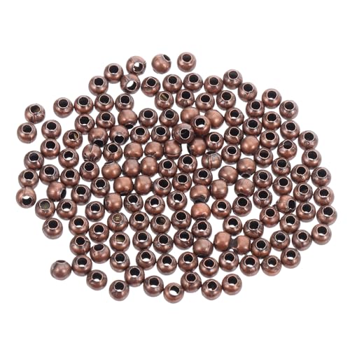 Uonlytech 300 Stück Abstandsperlen: Metallperlen mit 1,2 mm Loch zum Basteln von DIY-Schmuck, runde Abstandshalter für DIY-Armbänder, Halsketten und Ohrringe Uonlytech 300 Stück Abstandsperlen: Metallperlen mit 1,2 mm Loch zum Basteln von DIY-Schmuck, runde Abstandshalter für DIY-Armbänder, Halsketten und Ohrringe von Uonlytech