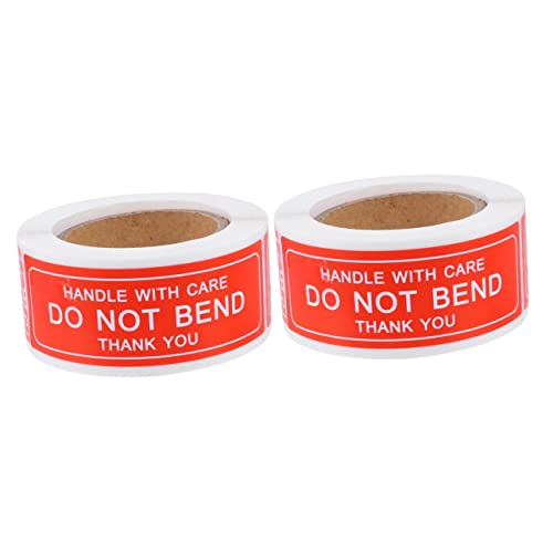 Uonlytech 300 Stück Etikett Nicht Biegen Weg Klein Klebeband Für Verpackungskartons Zerbrechliches Band Aufkleberpapier Pflege Diese Aufkleber Kupferplattenaufkleber Rot Uonlytech 300 Stück Etikett Nicht Biegen Weg Klein Klebeband Für Verpackungskartons Zerbrechliches Band Aufkleberpapier Pflege Diese Aufkleber Kupferplattenaufkleber Rot von Uonlytech