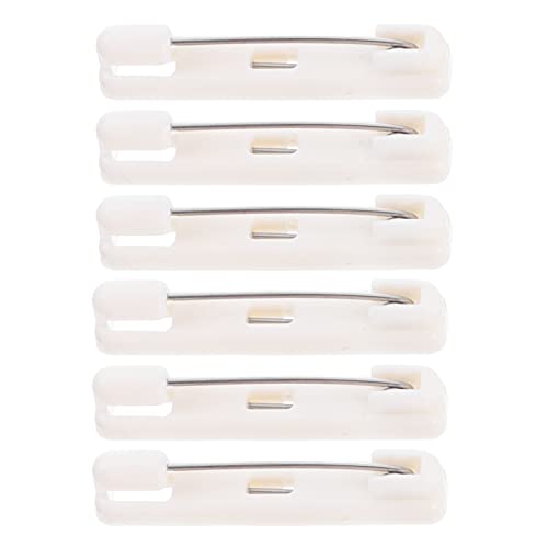 Uonlytech 300 Stück Namensschild Sicherheitsnadel Brosche Pin Clasp für Arbeitsnummern Ausweisinhaber und Mehr Leicht Langlebig und Einfach zu Verwenden von Uonlytech