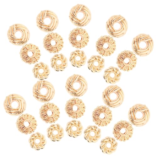 Uonlytech 300 Stück wulstiger Abstandshalter Perlen Masse Perlen-Kits Anhänger zum Basteln Schmuck sortiert Metallperlen Armbandperlen kleine Perlen Zinklegierung Golden Uonlytech 300 Stück wulstiger Abstandshalter Perlen Masse Perlen-Kits Anhänger zum Basteln Schmuck sortiert Metallperlen Armbandperlen kleine Perlen Zinklegierung Golden von Uonlytech