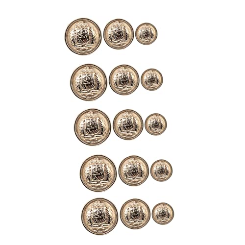Uonlytech 30Stücke Metallknöpfe Abnehmbare Kleiderknöpfe für Jacken Mäntel und Pullover Elegantes Design zur Dekoration Uonlytech 30Stücke Metallknöpfe Abnehmbare Kleiderknöpfe für Jacken Mäntel und Pullover Elegantes Design zur Dekoration von Uonlytech