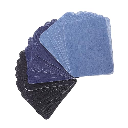 Uonlytech 30Stücke Selbstklebende Jeans Patches zum Aufbügeln Mehrfarbige Stoffaufkleber für Kleidung Pullover und Ellenbogen Reparaturset für Langlebige Kleidung Uonlytech 30Stücke Selbstklebende Jeans Patches zum Aufbügeln Mehrfarbige Stoffaufkleber für Kleidung Pullover und Ellenbogen Reparaturset für Langlebige Kleidung von Uonlytech