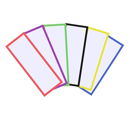 Uonlytech 30Stücke Wiederverwendbare Magnetische Etiketten Farbenfrohe Trockenerase Tags Große Beschreibbare Tags für Home Office Schule und Workshop von Uonlytech