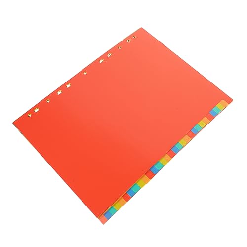 Uonlytech 31 Blatt Indexseiten-Paginierungspapier Hängemappen im Briefformat Einführbare Trenner Bindemittel Indexteiler Binder 11 Ringbuch-Trennblätter Papiertrenner Seitenteiler Büromappen von Uonlytech