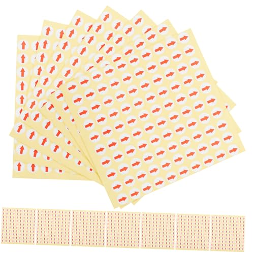 Uonlytech 3200Stücke Selbstklebende Rote Klebetiketten Runde Aufkleber für Markierungen Abnehmbar und Vielseitig Einsetzbar für Werkstätten und Zuhause von Uonlytech