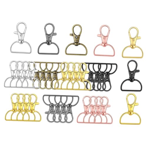Uonlytech 35 Stück Teiliges Drehbare Metall Buckle Ringe für DIY Handtaschen und Bastelarbeiten als Zubehör für Schlüsselringe Armbänder und Kreative Projekte Uonlytech 35 Stück Teiliges Drehbare Metall Buckle Ringe für DIY Handtaschen und Bastelarbeiten als Zubehör für Schlüsselringe Armbänder und Kreative Projekte von Uonlytech