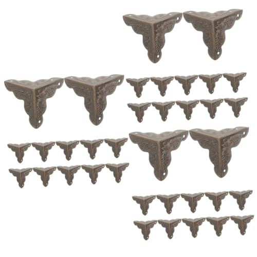 Uonlytech 36 STK Eckschutz für Holzkisten Vintage Kantenschutz Schrankschutz Stoßstangen Winkelschutz schmuckkästchen deko Vintage-Eckenschützer Eckenschutz Eisen Dark Brown Uonlytech 36 STK Eckschutz für Holzkisten Vintage Kantenschutz Schrankschutz Stoßstangen Winkelschutz schmuckkästchen deko Vintage-Eckenschützer Eckenschutz Eisen Dark Brown von Uonlytech