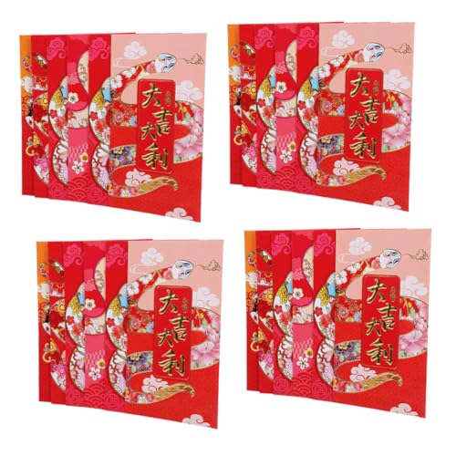 Uonlytech 36 Stück Lai Feng neues jahr rotes paket neujahr hong bao Chinesische Umschläge für chinesische hochzeit rote umschläge roter Umschlag Papier Uonlytech 36 Stück Lai Feng neues jahr rotes paket neujahr hong bao Chinesische Umschläge für chinesische hochzeit rote umschläge roter Umschlag Papier von Uonlytech