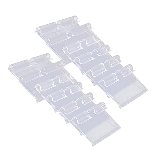 Uonlytech 36 Stück PVC Preisschilder für Supermärkte Geschäfte und Einzelhandel Transparente Etikettenhalter für Klare Preispräsentation von Uonlytech