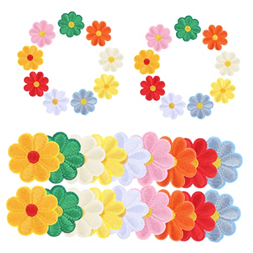Uonlytech 36 Stück Teiliges Blumen Bügelflicken zum Aufbügeln Bestickte Jeans Patches für Jacken Hüte Taschen Diy Kleidung Reparatur und Dekoration von Uonlytech