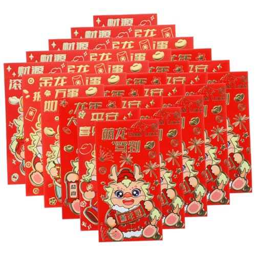 Uonlytech 36 Stück Teiliges Große Rote Umschläge mit Drachenmotiv für Chinesisches Neujahr Vielseitige Geldbeutel für Bargeld Schmuck und Kleine Karten Festliche Taschen für Hochzeit und Uonlytech 36 Stück Teiliges Große Rote Umschläge mit Drachenmotiv für Chinesisches Neujahr Vielseitige Geldbeutel für Bargeld Schmuck und Kleine Karten Festliche Taschen für Hochzeit und von Uonlytech