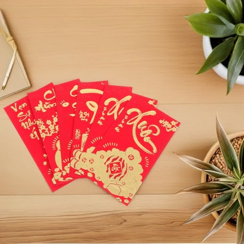 Uonlytech 36 Stück Teiliges Vietnamesische Rote Umschläge Langlebige Papierumschläge mit Traditionellen Frühlingsfest designs Glückstüten für Chinesisches Neujahrsfest Hochzeiten und Uonlytech 36 Stück Teiliges Vietnamesische Rote Umschläge Langlebige Papierumschläge mit Traditionellen Frühlingsfest designs Glückstüten für Chinesisches Neujahrsfest Hochzeiten und von Uonlytech