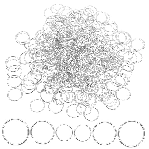 Uonlytech 3Er-Packungen Pack Metall Sprung Ringe für Armbandverbindungen Vielseitige Diy Bastelringe Hochfeste Verbindungsringe für Schmuckherstellung und Bastelprojekte Silber von Uonlytech