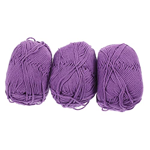 Uonlytech 3Rollen Baumwollgarn für Häkeln und Stricken Multifunktionales DIY Garn Verschiedenen Farben pro für Handwerksprojekte Langlebig Uonlytech 3Rollen Baumwollgarn für Häkeln und Stricken Multifunktionales DIY Garn Verschiedenen Farben pro für Handwerksprojekte Langlebig von Uonlytech