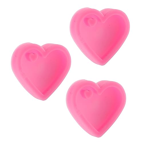 Uonlytech 3Stücke Mini Herz Schlüsselbund Silikonformen DIY Herz Anhänger Gießformen Für Bastelprojekte Dekorative Schlüsselbundschimmel Anhängerformen Uonlytech 3Stücke Mini Herz Schlüsselbund Silikonformen DIY Herz Anhänger Gießformen Für Bastelprojekte Dekorative Schlüsselbundschimmel Anhängerformen von Uonlytech