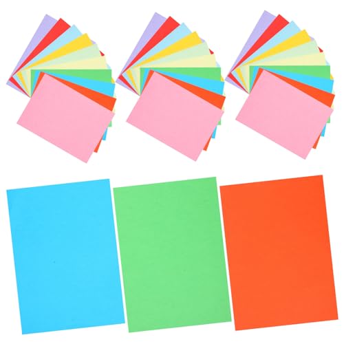 Uonlytech 3er-packungen Farbkopierpapier Dickes Papier Hartes Papier Mini-bindepapier Primärfarbkarton Taschentuch Karton Gefärbt Leere Notizbücher Für Auflösbares Papier Karton-masse Uonlytech 3er-packungen Farbkopierpapier Dickes Papier Hartes Papier Mini-bindepapier Primärfarbkarton Taschentuch Karton Gefärbt Leere Notizbücher Für Auflösbares Papier Karton-masse von Uonlytech