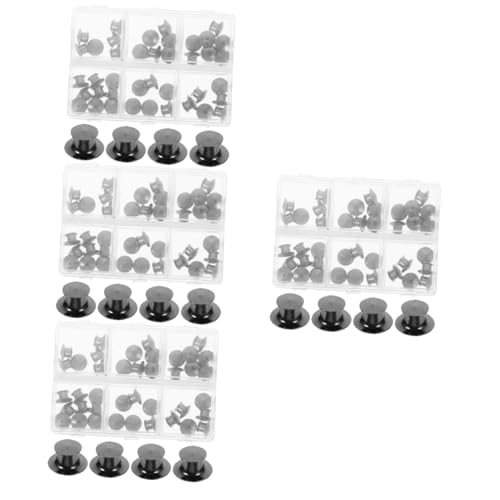 Uonlytech 4 Boxen Brosche Schmuck Knopf Täglicher Gebrauch Pinbacks Ersatz Pinbacks Pinbacks Für Abzeichen Sichere Pinbacks Emaille Revers Anstecknadel Rücken Metall Verriegelung Pinbacks von Uonlytech