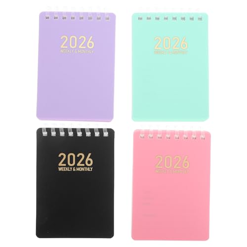 Uonlytech 4 Bücher Taschenkalender: Januar 2026 – Dezember 2026 Monats- und Wochenplaner mit Spiralbindung – Kalenderplaner in Handtaschengröße, Mini-Notizblöcke für Büro und Schule Uonlytech 4 Bücher Taschenkalender: Januar 2026 – Dezember 2026 Monats- und Wochenplaner mit Spiralbindung – Kalenderplaner in Handtaschengröße, Mini-Notizblöcke für Büro und Schule von Uonlytech