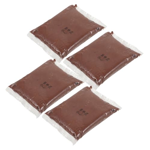 Uonlytech 4 Lila Sandton Modellieren Formen Hey Töpferei Bastelset aus Ton Lufttrockener Ton Skulptionsinstrumente Modelliermasse zum Selbermachen leichter Ton Ton-Kit Brown von Uonlytech