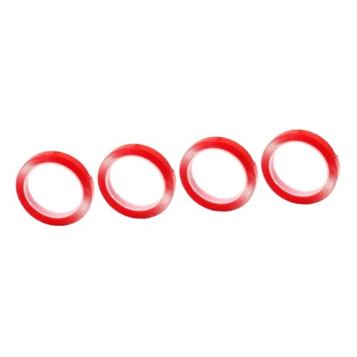 Uonlytech 4 Rollen Bürokratie im Freien doppelseitiges klebeband für stoff Dasselbe drinnen Multifunktion schwer Starkes Band dickes Klebeband breites Klebeband Mehrzweckband Acrylsäure rot von Uonlytech