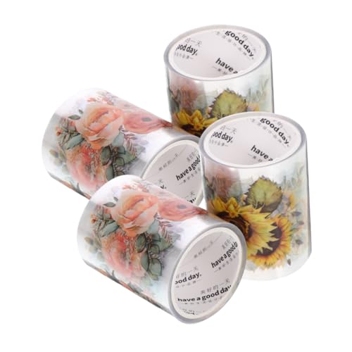 Uonlytech 4 Rollen Handband Pflanzen Klebstoff Junk-journal-zubehör Zeitschriftenaufkleber Scrapbooking -vorräte Sammelalbum Journaling Sammelklebeband Scrapbook-zubehör Das Haustier von Uonlytech