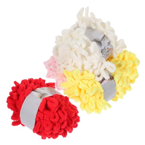 Uonlytech 4 Rollen Handgefertigte Puppenlinie Decke Häkelgarne Nähfäden für Nähmaschinen Garnwickler zum Häkeln DIY Garn handgestricktes Kompaktgarn Garn zum Häkeln DIY-Garne Polyester Uonlytech 4 Rollen Handgefertigte Puppenlinie Decke Häkelgarne Nähfäden für Nähmaschinen Garnwickler zum Häkeln DIY Garn handgestricktes Kompaktgarn Garn zum Häkeln DIY-Garne Polyester von Uonlytech