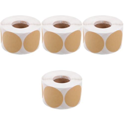 Uonlytech 4 Rollen Runder Kraftaufkleber Etikett Zahlenaufkleber Journal -aufkleber Klein Klebrig Farbiges Klebeband Zur Beschriftung Aufkleber Mit Namensschild Labelaufkleber Kraftpapier Uonlytech 4 Rollen Runder Kraftaufkleber Etikett Zahlenaufkleber Journal -aufkleber Klein Klebrig Farbiges Klebeband Zur Beschriftung Aufkleber Mit Namensschild Labelaufkleber Kraftpapier von Uonlytech