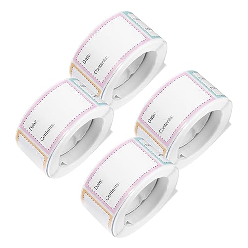 Uonlytech 4 Rollen Selbstklebende Lebensmittelaufbewahrungs Etiketten aus Kupferfolie Wiederablösbar für Gefrierschrank Vorratsgläser und Tiefkühlprodukte Beschreibbar Farbige Markierung für Uonlytech 4 Rollen Selbstklebende Lebensmittelaufbewahrungs Etiketten aus Kupferfolie Wiederablösbar für Gefrierschrank Vorratsgläser und Tiefkühlprodukte Beschreibbar Farbige Markierung für von Uonlytech
