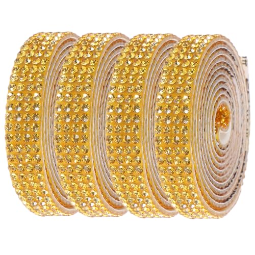 Uonlytech 4 Rollen Selbstklebendes Strassband Breit Funkelndes Bling Dekorationsband Langlebiges Farbbeständiges Glitzerschnur für Geschenkverpackung Kleidung Schmuck und Bastelarbeiten Uonlytech 4 Rollen Selbstklebendes Strassband Breit Funkelndes Bling Dekorationsband Langlebiges Farbbeständiges Glitzerschnur für Geschenkverpackung Kleidung Schmuck und Bastelarbeiten von Uonlytech