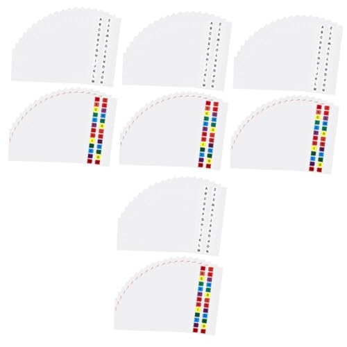 Uonlytech 4 Sätze Alphabet Registerkarten Kleine Haftnotizen Selbstklebende Seitenmarkierungen Für Notizbücher Farbige Index Tabs Für Kreative Organisation Mit Farbe 30 Blätter * 4 von Uonlytech