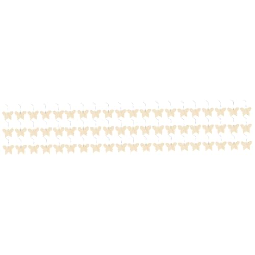 Uonlytech 4 Sätze Blanko Schmetterling Holzspäne Großes Bastelset Lindenholz Unfertige Schmetterling Partydekorationen Schnitzereien Mittelstücke Holz DIY Ornament Holz DIY 50 Stück * 4 von Uonlytech