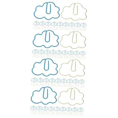 Uonlytech 4 Sätze Cartoon Lesezeichenstift Papierclips Miniclips Dekorative Papierklammern Süße Büroklammern Einzigartige Papierklammern Neuartige Büroklammern Metall 20 Stück * 4 von Uonlytech