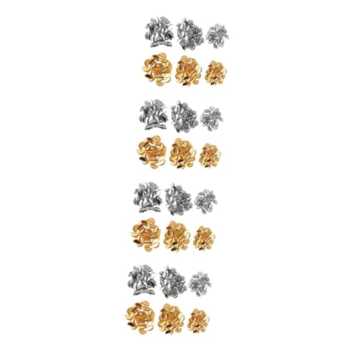 Uonlytech 4 Sätze Crimp Enden Für Schmuckherstellung Für Diy Quasten Kordelenden Und Projekte Für Bastelbedarf 300 Stück * 4 von Uonlytech
