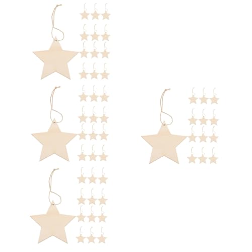 Uonlytech 4 Sätze DIY Dekoration Unfertige Holzsterne mit Bastelmaterial für Projekte für Hochzeiten Geburtstagsfeiern und Weihnachtsdeko Uonlytech 4 Sätze DIY Dekoration Unfertige Holzsterne mit Bastelmaterial für Projekte für Hochzeiten Geburtstagsfeiern und Weihnachtsdeko von Uonlytech