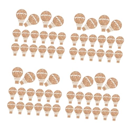 Uonlytech 4 Sätze Diy Heißluftballon Holzstücke Für Bastelprojekte Leicht Vielseitig Für Dekorationen Und Kreative Ideen 30 Stück * 4 von Uonlytech