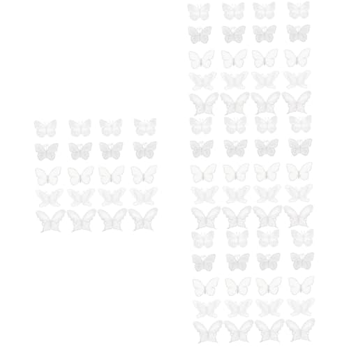Uonlytech 4 Sätze Diy Stoffapplikationen Für Brautkleider Gestickte Schmetterlingsornamente Für Kleidung Hochzeiten Und Kreative Bastelprojekte 50 Stück * 4 von Uonlytech
