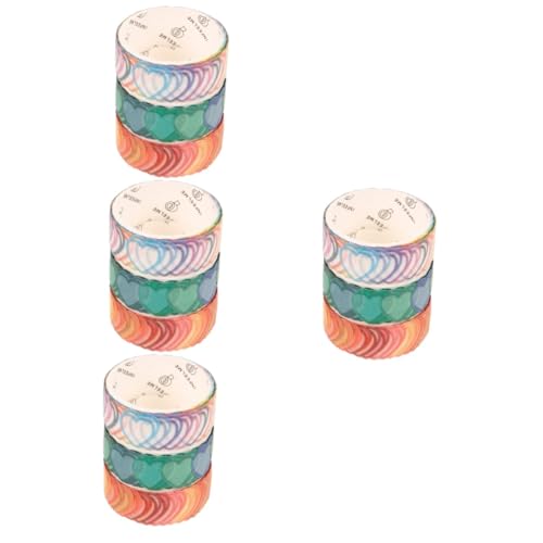 Uonlytech 4 Sätze Geständnisdichterkassade Notizbuch Klebrig Für Band Schrott Sammelalbum Scrapbook-washi-tape Washi Tape Washi -bänder Farbige Washi-tapes Papier 3 Rollen * 4 von Uonlytech