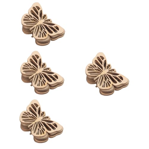 Uonlytech 4 Sätze Holzchip -ornamente Schmetterlinge Party Klein Ausschnitte Hochzeit Flügel Schmetterling Zum Basteln Schmetterlingsdekorationen Für Blumenstrauß Beige 10 Stück * 4 Uonlytech 4 Sätze Holzchip -ornamente Schmetterlinge Party Klein Ausschnitte Hochzeit Flügel Schmetterling Zum Basteln Schmetterlingsdekorationen Für Blumenstrauß Beige 10 Stück * 4 von Uonlytech