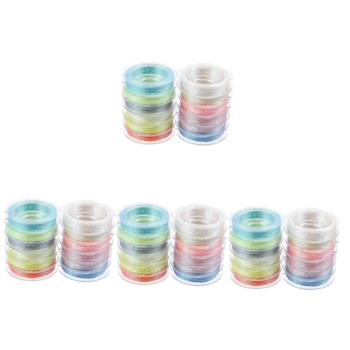 Uonlytech 4 Sätze Leuchtendes Stickgarn Multifunktionales Stickgarn Für Diy Projekte Farben Langlebig Für Näharbeiten Und Dekorationen 12 Rollen * 4 von Uonlytech