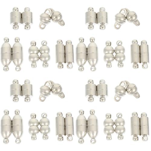 Uonlytech 4 Sätze Magnetverschlüsse Für Schmuck Magnetische Verbinder Legierung Für Armband Und Halskettenherstellung Robuste Und Langlebige Schmuckzubehörteile 5 Paare * 4 Uonlytech 4 Sätze Magnetverschlüsse Für Schmuck Magnetische Verbinder Legierung Für Armband Und Halskettenherstellung Robuste Und Langlebige Schmuckzubehörteile 5 Paare * 4 von Uonlytech
