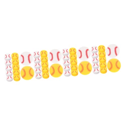 Uonlytech 4 Sätze Polymer Tonperlen Bastelperlen Für Armbänder Und Schmuckherstellung Diy Charms Und Lose Perlen Und Baseball Design Für Projekte Und Schmuckdesigns 200 Stück * 4 von Uonlytech
