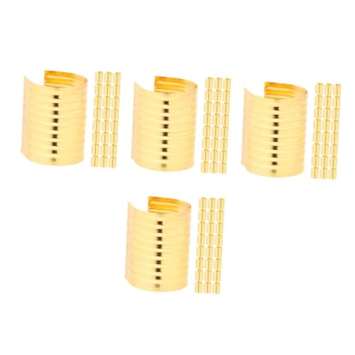 Uonlytech 4 Sätze Quasten -schwanzklemme Schmuckklemme Halsketten Schmuckherstellung Versorgung Verschluss Schnüre Endet Zur Schmuckherstellung Golden Eisen 100 Stück * 4 von Uonlytech
