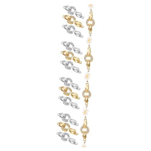 Uonlytech 4 Sätze Schmuckverschlüsse Für Armbänder Leichte Und Langlebige Verbindungselemente Für Diy Schmuckherstellung Vielseitig Einsetzbar 4 Stück * 4 Uonlytech 4 Sätze Schmuckverschlüsse Für Armbänder Leichte Und Langlebige Verbindungselemente Für Diy Schmuckherstellung Vielseitig Einsetzbar 4 Stück * 4 von Uonlytech