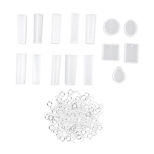 Uonlytech 4 Sätze Silikonform Set für Diy Schmuckherstellung Kristall Gießformen mit Augen Schrauben für Anhänger Ohrringe und Schlüsselanhänger für Bastelprojekte und Kreative Handarbeiten Uonlytech 4 Sätze Silikonform Set für Diy Schmuckherstellung Kristall Gießformen mit Augen Schrauben für Anhänger Ohrringe und Schlüsselanhänger für Bastelprojekte und Kreative Handarbeiten von Uonlytech