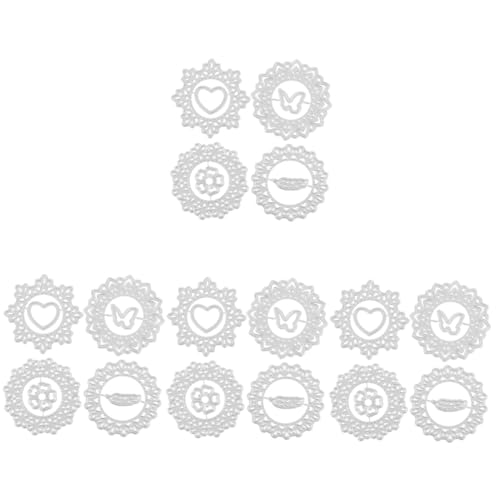 Uonlytech 4 Sätze Teiliges Metall Schneidewerkzeug Für Scrapbooking Und Bastelarbeiten Präzise Stanzformen Für Kartenherstellung Und Diy Projekte Dekorative Schablonen Mit 4 Stück * 4 von Uonlytech