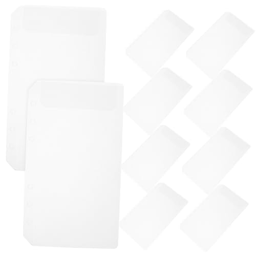Uonlytech 4 Sätze Transparent Dokumentenmappe Teiliges Klarsichthüllen Für Rechnungen Geld Und Karten Praktischer Organizer Für Büro Und Studium Und Reißfest 10 Stück * 4 von Uonlytech