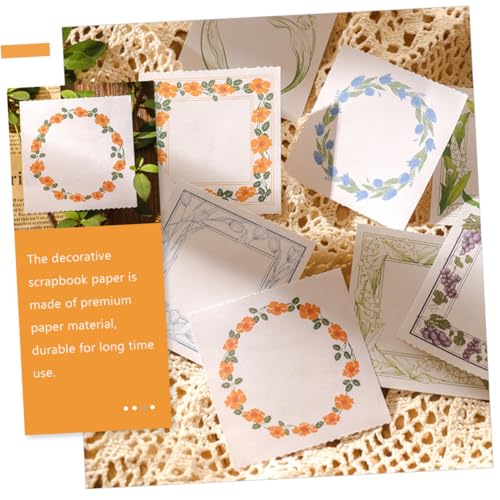 Uonlytech 4 Sätze Vintage Scrapbook Papier mit Dekorativem Pflanzenmotiv Vielseitig für DIY Scrapbooking Journaling Kartenherstellung und Origami Leicht zu Reißen Praktische Uonlytech 4 Sätze Vintage Scrapbook Papier mit Dekorativem Pflanzenmotiv Vielseitig für DIY Scrapbooking Journaling Kartenherstellung und Origami Leicht zu Reißen Praktische von Uonlytech