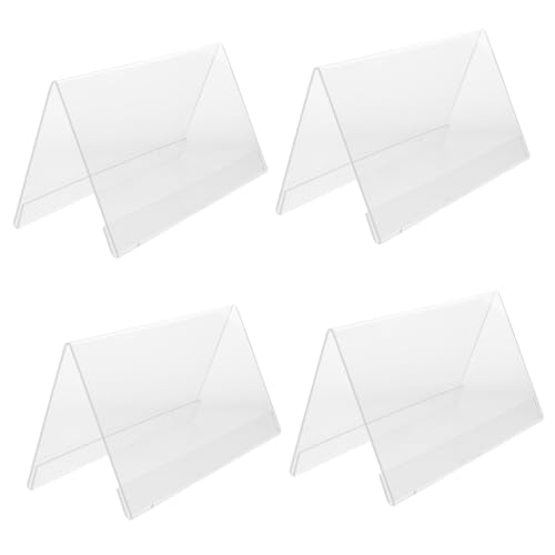 Uonlytech 4 Stück Acryl Tischkartenhalter für Meetings Transparente Förmige Tischaufsteller für Veranstaltungen Hochzeiten Geburtstagsfeiern Uonlytech 4 Stück Acryl Tischkartenhalter für Meetings Transparente Förmige Tischaufsteller für Veranstaltungen Hochzeiten Geburtstagsfeiern von Uonlytech